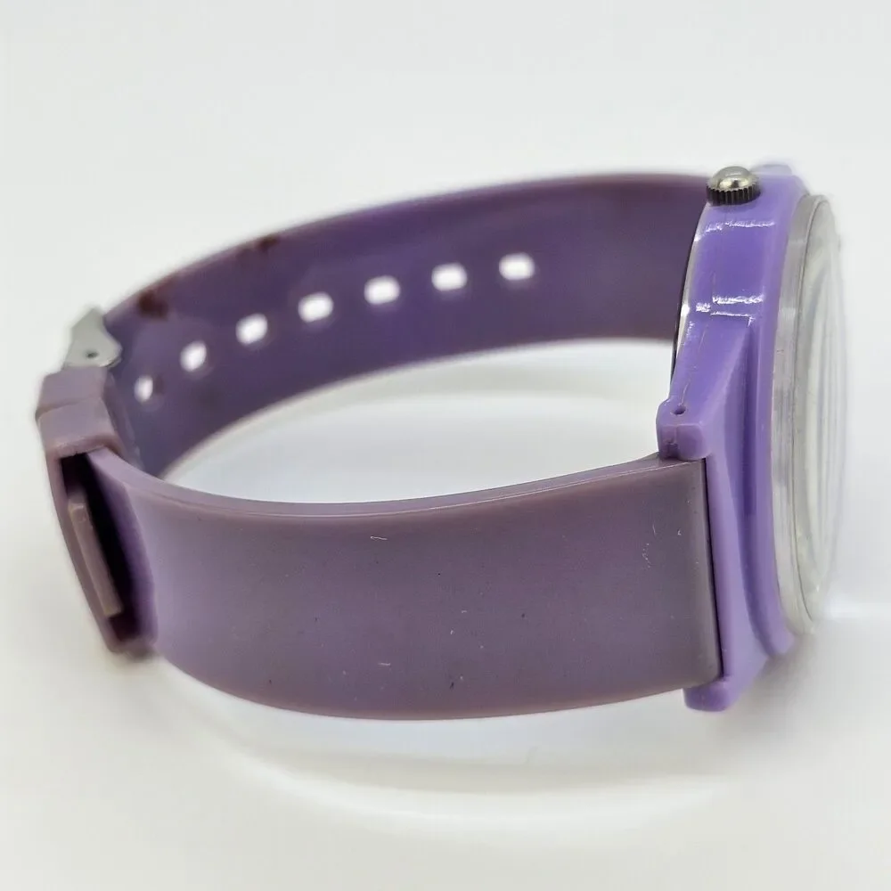 Studio Women's Watch 40MM‎ Lavender Dial Lavender Plastic Bands New Battery